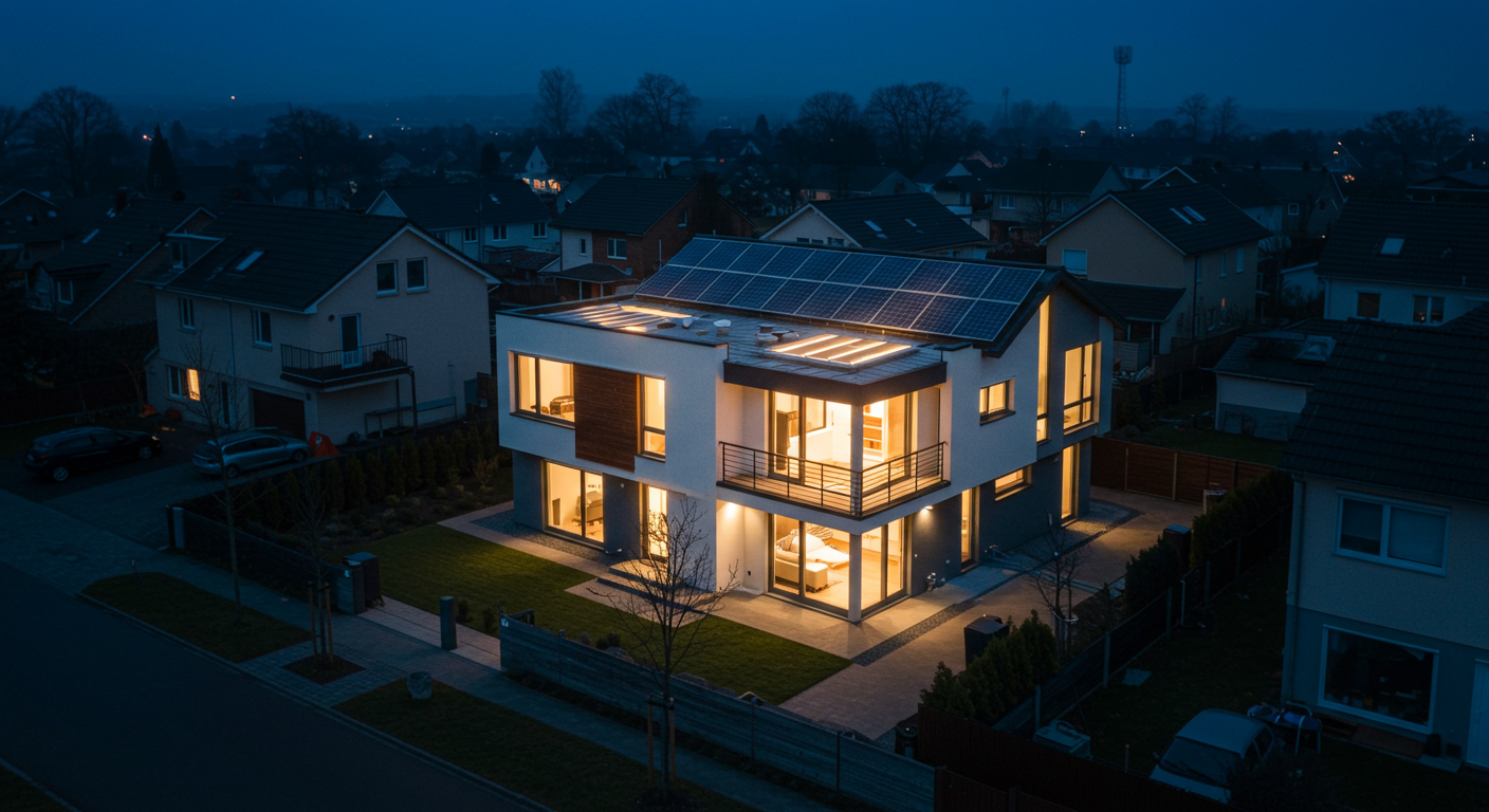 Family enjoying solar benefits at home